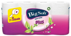 Toaletní papír Big Soft Plus  - 8 / bílá