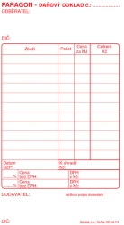 Paragon daňový doklad -  blok 80 x 150 mm / nečíslovaný 50 listů / ET010